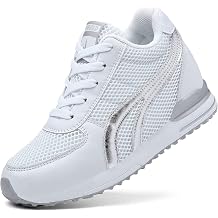Aonegold  Womens Trainers Wedge Heel 7 cm Sports Shoes Breathable Mesh Running Shoes Outdoor Casual Shoes Trainers