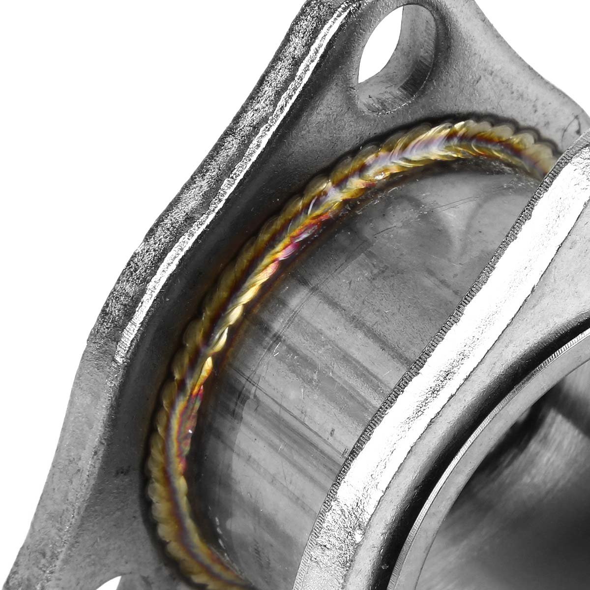 EMUSA Catback Exhaust Muffler Pipe Extension Flange Adapter – 2.25 To 3 Bolt, Steel