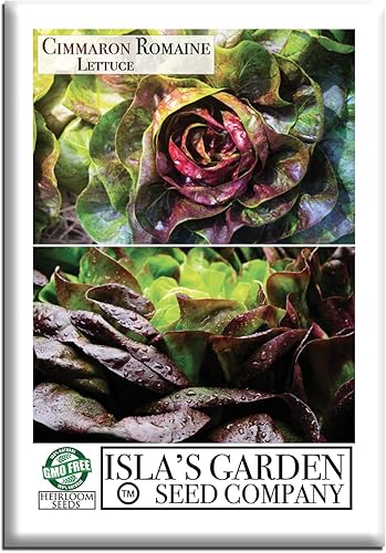 Cimmaron Semillas de lechuga romana para plantar, más de 1000 semillas tradicionales por paquete, semillas de jardín de Isla (semillas de jardín de