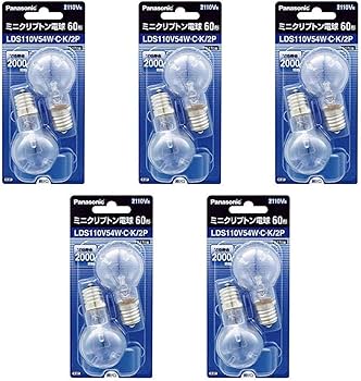 Amazon | パナソニック(Panasonic) ミニクリプトン電球 110V 60W形(54W