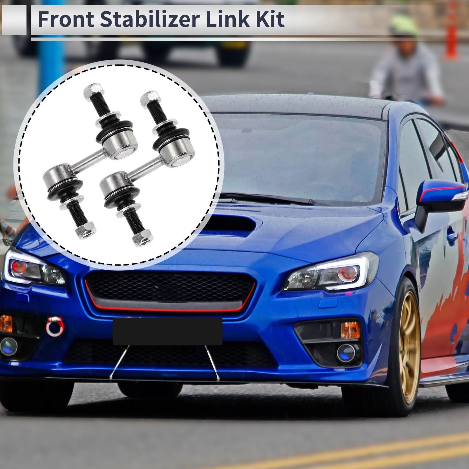 Kit de 2 bieletas de Barra estabilizadora Delantera K750084 Compatible con Subaru para B9 Tribeca 2006 2007 y XV Crosstrek 2013 2014 2015.