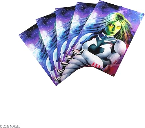 Miniatura 6 de Gamegenic Marvel Champions The Card Game - Juego de cartas oficial Gamora, paquete de 50 fundas de arte y 1 soporte de juego de cartas transparente
