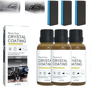 Plastic Parts Crystal Coating for Car - Plastics Parts Refurbish Agent, Plastic Parts Crystal Coating Car Refresher Agent, Coating Agent for Automotive Plastics (3pcs)