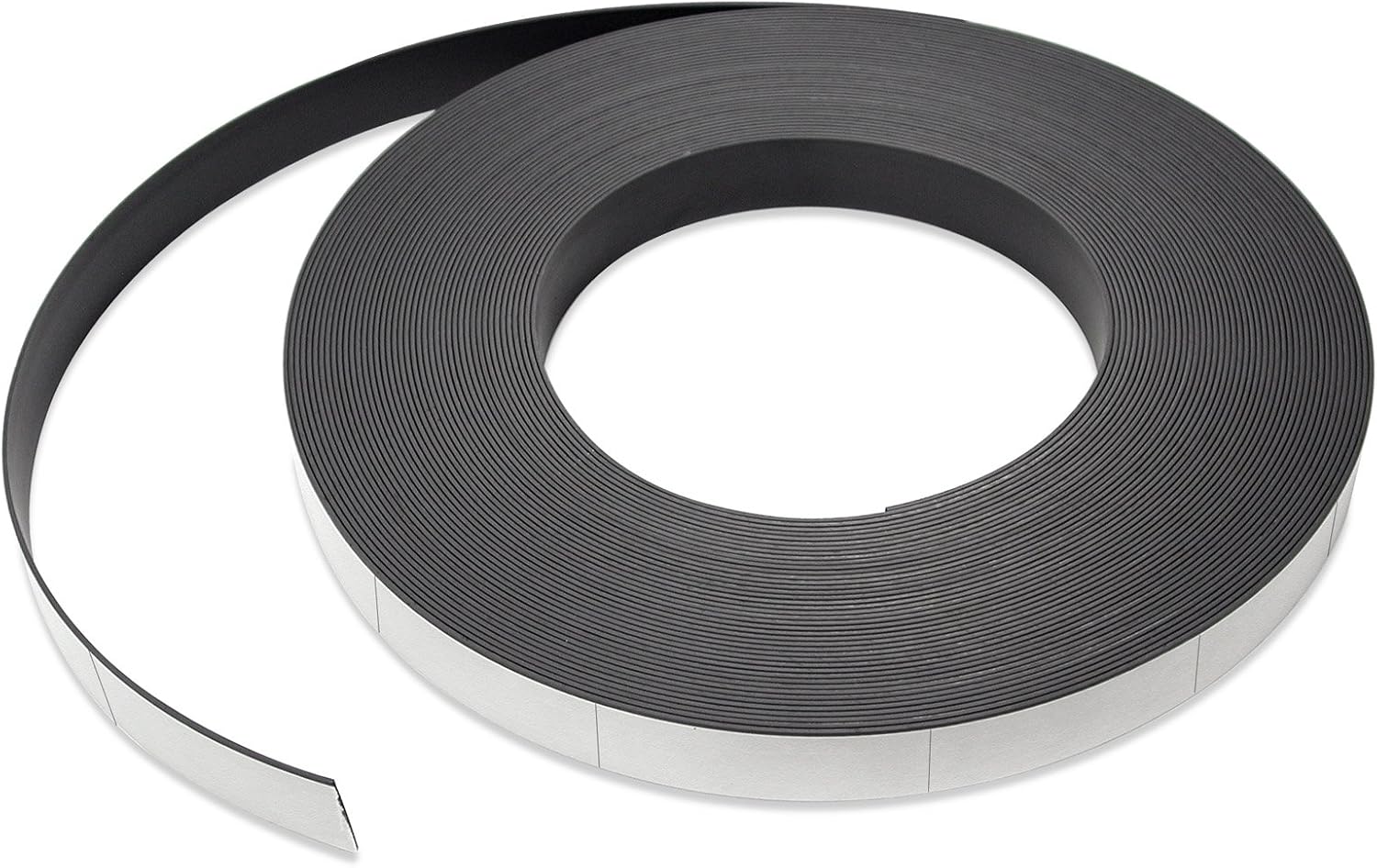 Amazing 🔥 Flexible Magnet Strip with White Vinyl Coating, 1/32 Thick, 1 Height, 50 Feet, Scored Every 3, 1 Roll with 197-1 x 3 Pieces (1 pack) ZGN03040W/WKS50S3