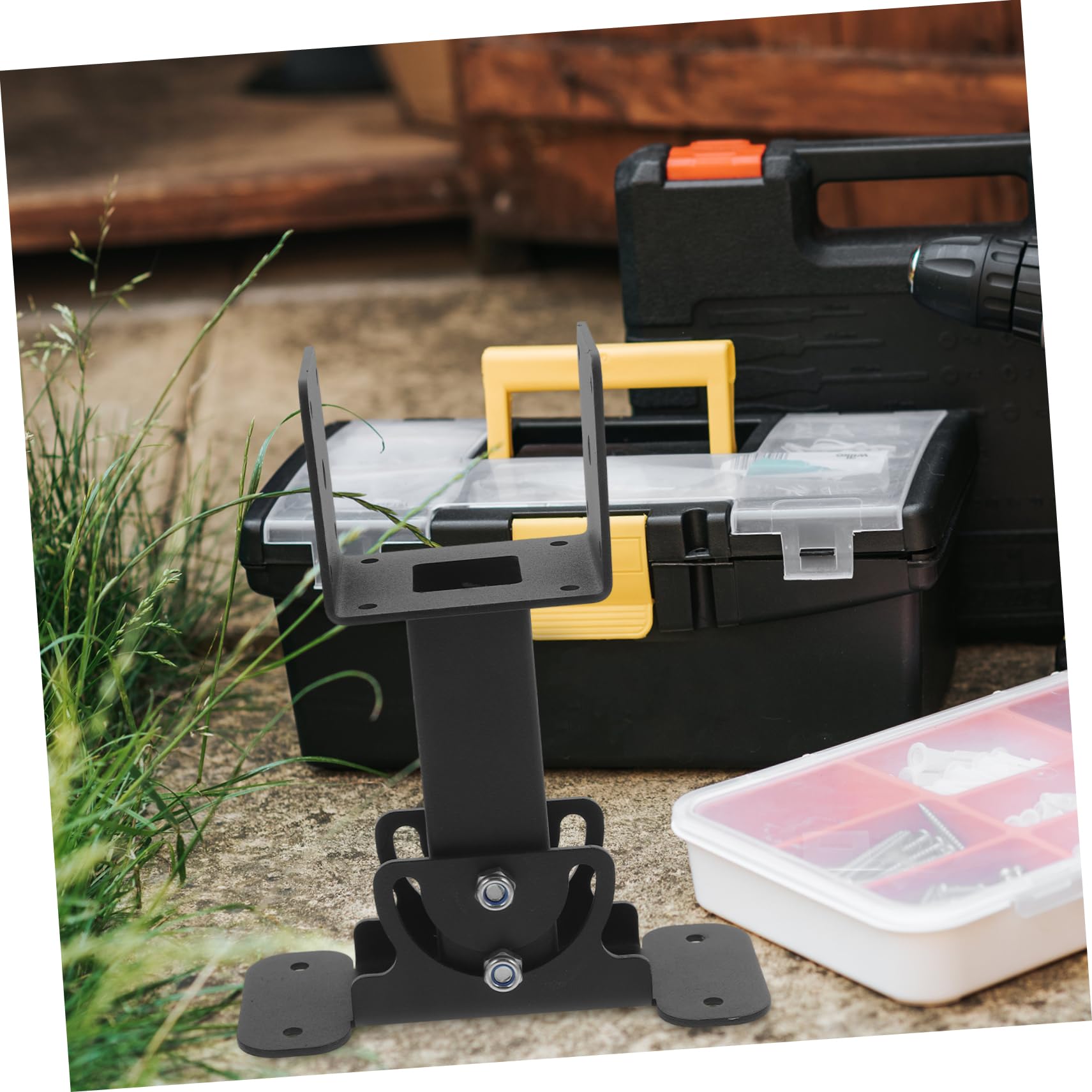 Kit Staffe per Pergola da Tetto, Supporto Angolare Rinforzato in Metallo, Design Regolabile, per Pergole da Esterno