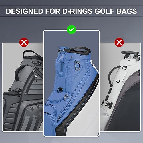 Miniatura 4 de Correa de hombro para bolsa de golf, correas ajustables acolchadas individuales, reemplazo universal