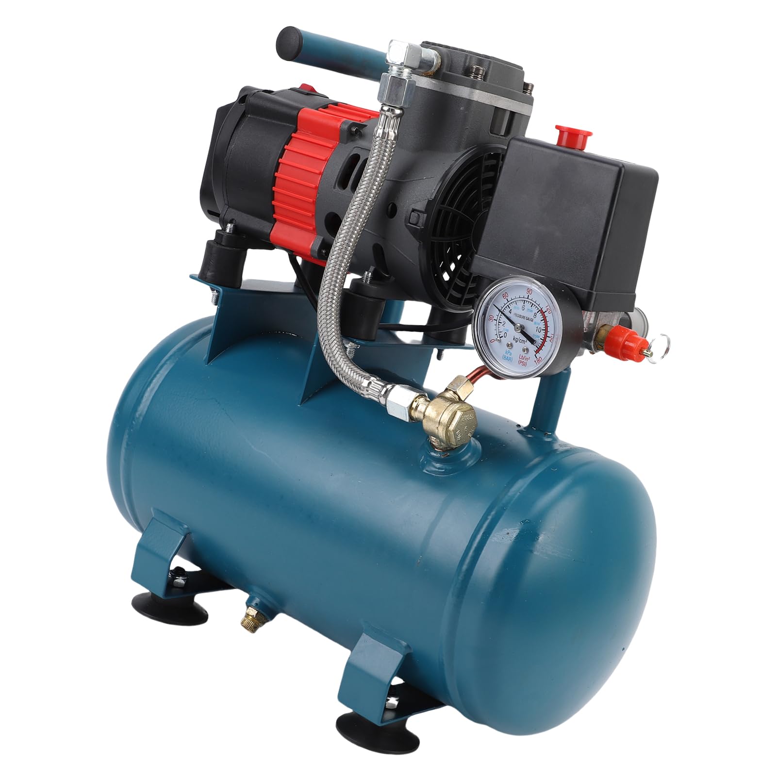 Fafeicy Compressore d'Aria Senza Fili Gonfiatore per Pneumatici Portatile Alimentato a Batteria Bassa rumorosità 65 Db 8 Bar di Pressione per Automobili e (Spina Europea)