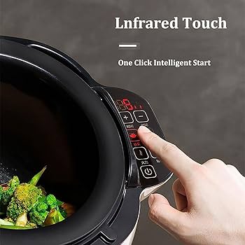 Amazon | MKYOKO 自動多機能調理機、2000W 6L自動調理中華鍋チャーハン