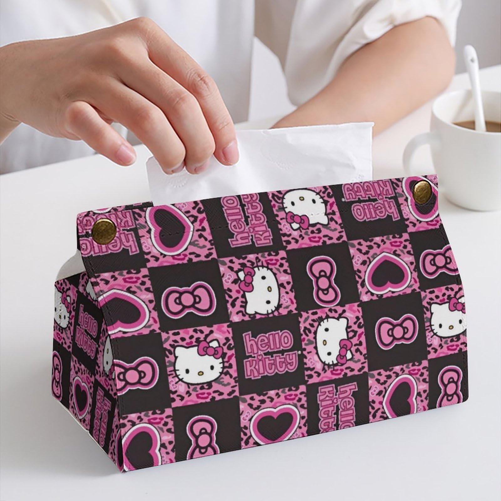 ハローキティ　ヒョウ柄　マスコット　ぬいぐるみ　ティッシュケース　レトロ 美品 ハローキティ ティッシュケース ヒョウ柄 サンリオ 可愛い