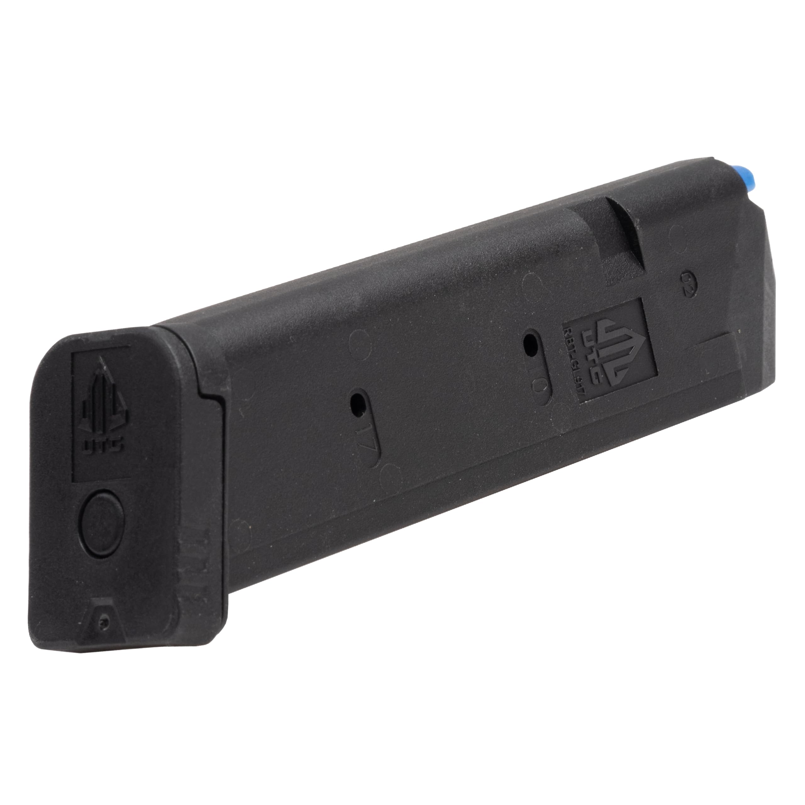 UTG Pro Unisex – Erwachsene Utg® Gl917 Polymer Magazine, for Glock®, 17 Round, 9mm SKU Rbt-gl917 Montageschiene, Schwarz, One EU