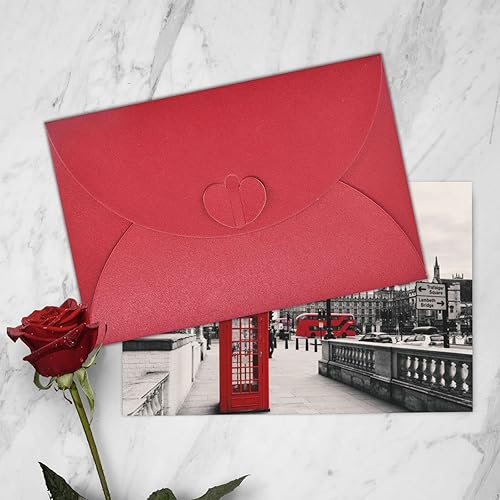 Miniatura 7 de Tarjetas de felicitación con sobres, cabina de teléfono roja, impresión de la calle de Londres, tarjetas de día festivo, tarjetas divertidas de