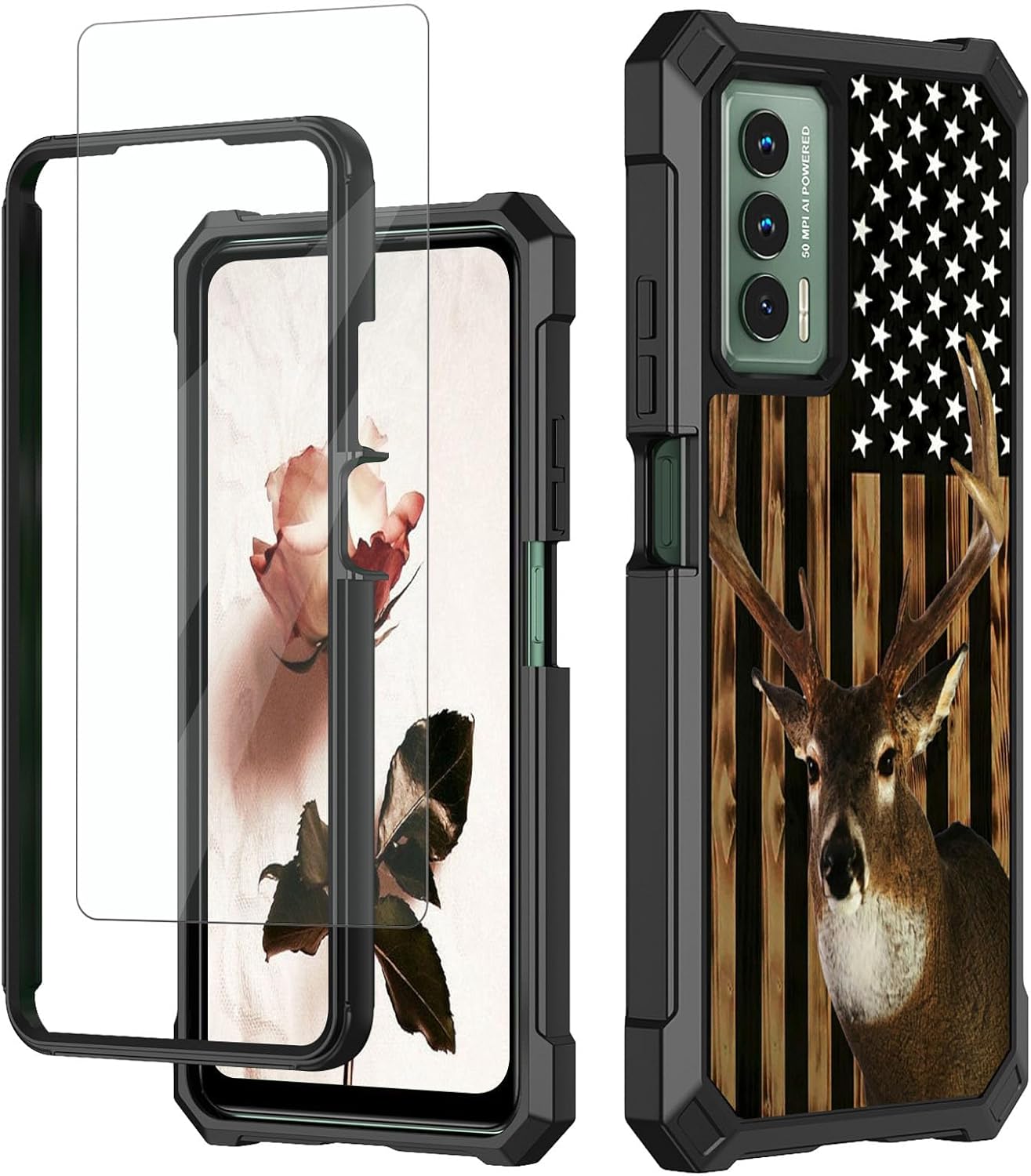 RAUEDWDJS for Cricket Outlast Case,At&t Jetmore Phone Case