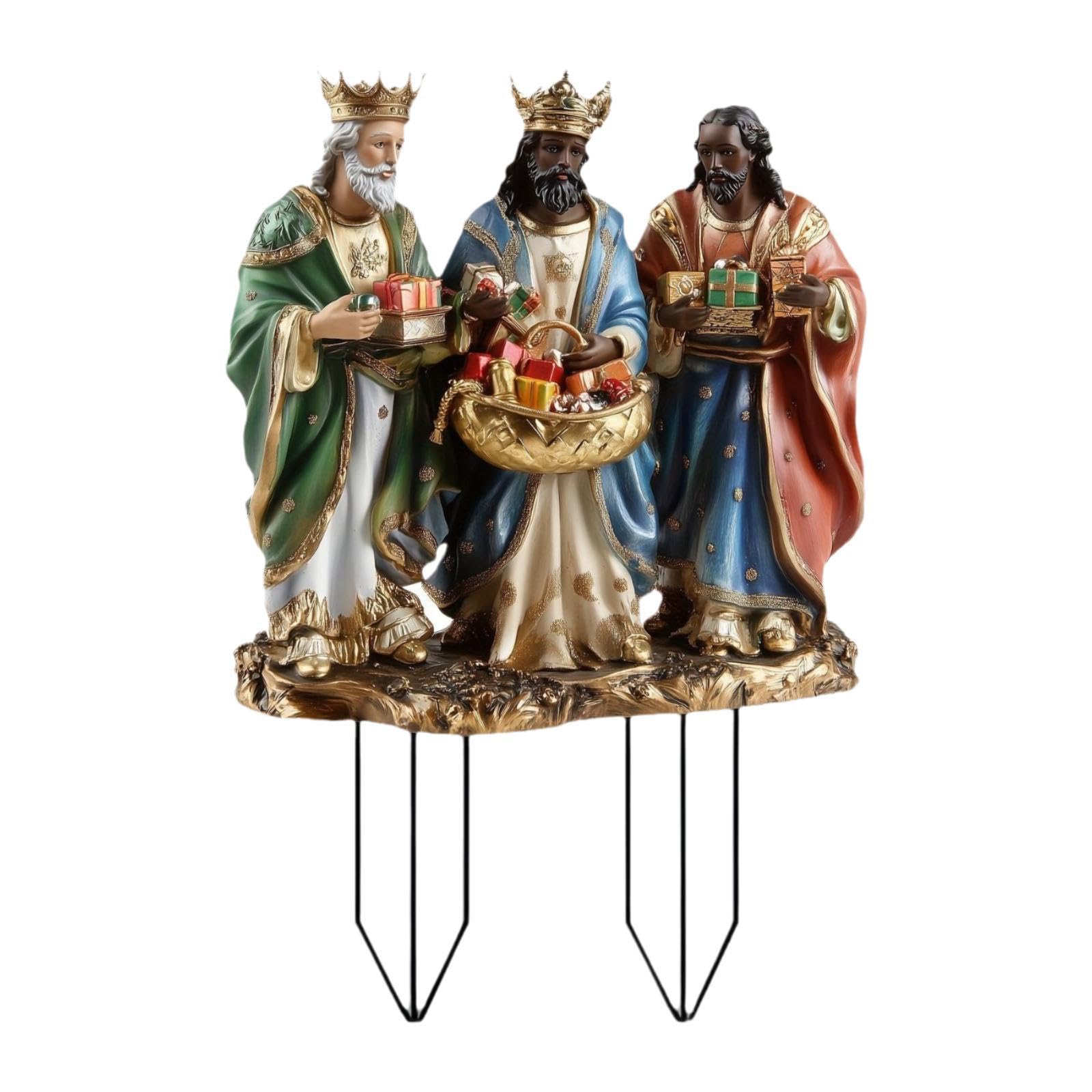 Bible Figures Garden Stake Flower Pot Decoration for Flower Bed Pathway Yard-image-32