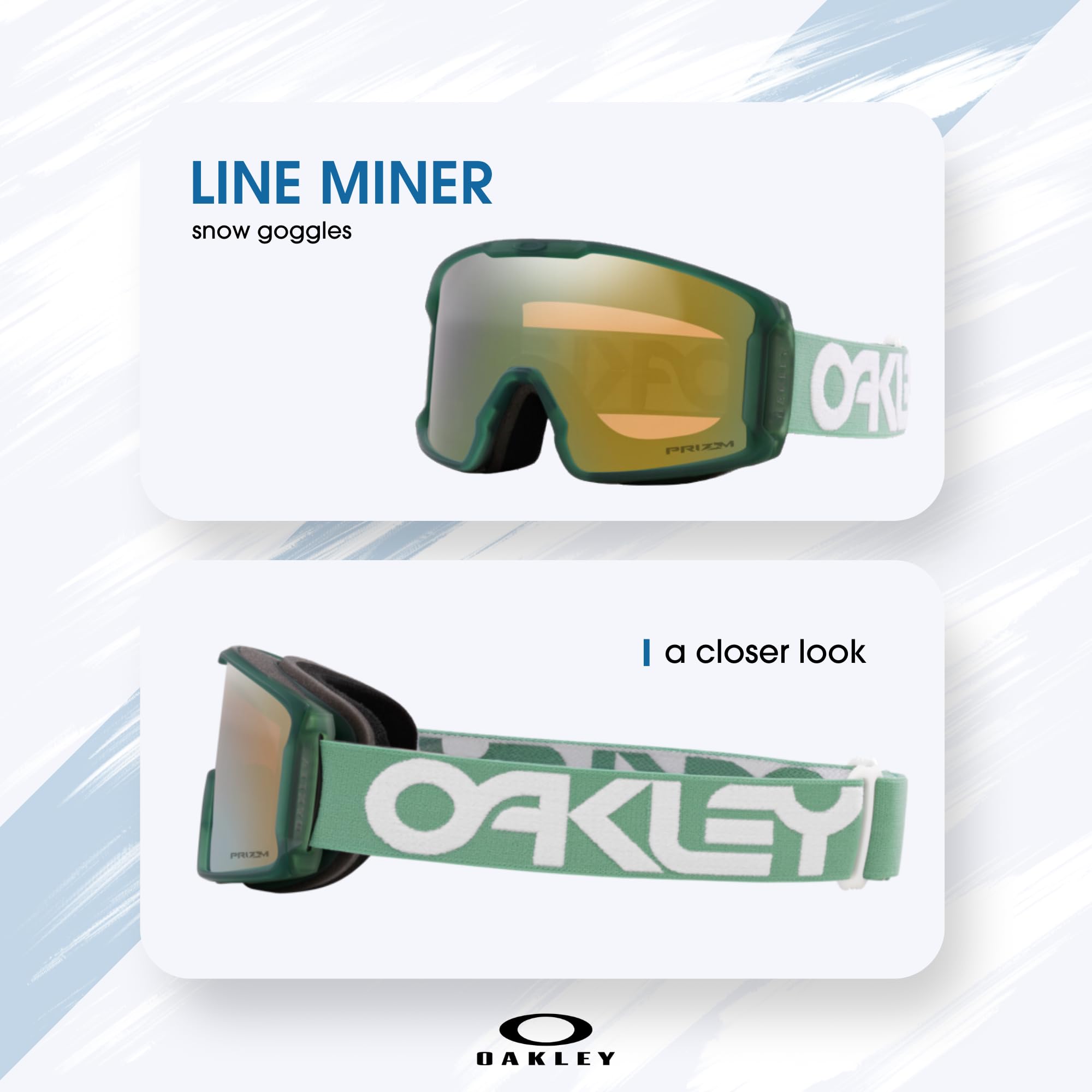 Oakley Line Miner OO7070, OO7093 gogle narciarskie dla mężczyzn dla kobiet + pakiet z designerskim zestawem okularów iWear