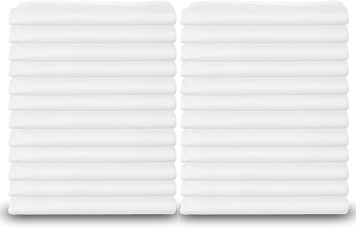 Almohadas blancas tamaño estándar, 200TC, algodónpoliéster, Algodón, Blanco, Estándar