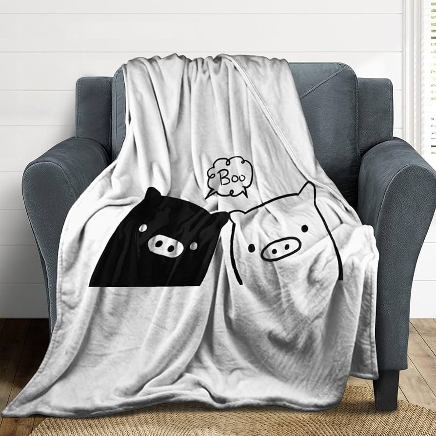 Amazon｜モノクロブー 毛布 ブランケット フランネル