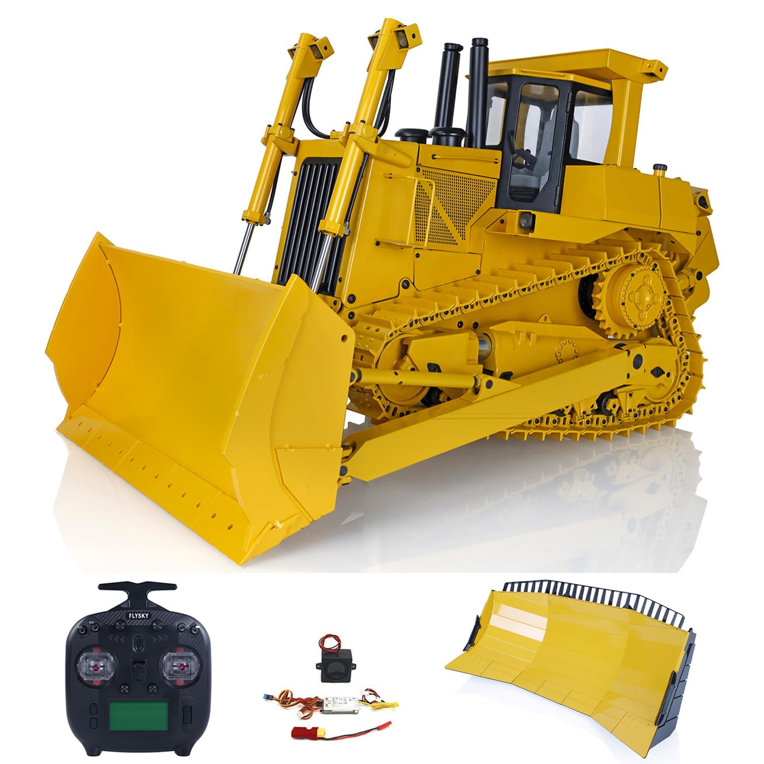 Amazon.com: wheelfun 1/14 RC Hydraulic Bulldozer JDM DXR2 Metal