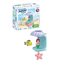 PLAYMOBIL Junior & Disney 71460 Doccia conchiglia di Ariel, divertimento durante il bagnetto