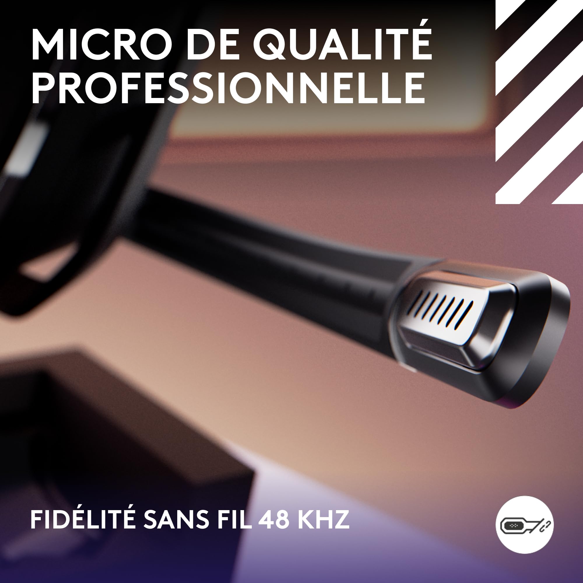 Logitech G Astro A50 LIGHTSPEED, casque gaming sans fil + station d’accueil (Gen 5), PRO-G GRAPHENE, basculement entre 3 systèmes, USB-C vers Xbox, PS5, PC, Nintendo Switch, Switch 2, Bluetooth - Noir