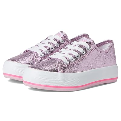 Keds Kids Triple Up Bottom Stripe (Little Kid/Big Kid) Girls Shoes Pink Metallic