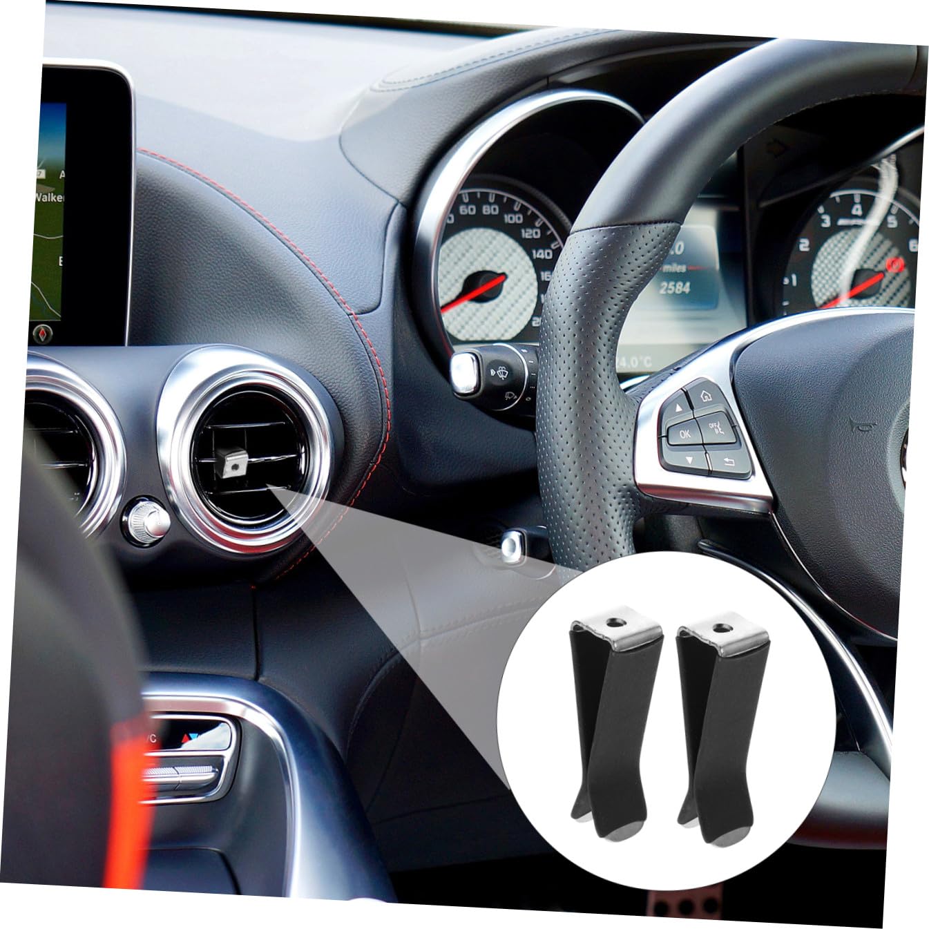 ibasenice 10 Set Di Clip Per Auto A Forma Di in Metallo Per Profumare L'aria Supporto Per Clip Di Sfiato Dell'auto Accessorio Per Condizionatore 30 Pezzi*10