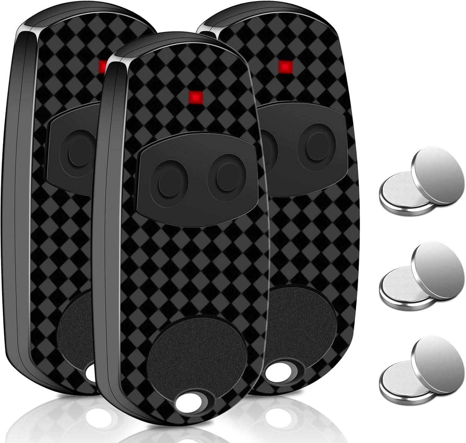 Lot de 3 Télécommandes CAME 433,92 MHz 2 Canaux, Compatibles Top-432EE/432EV/432NA pour Portails Électriques