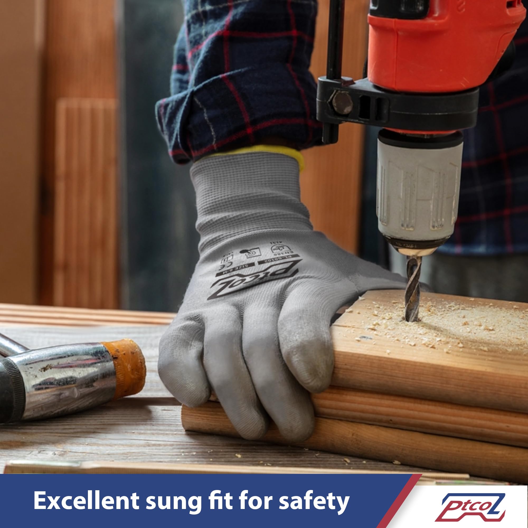 12 Paires - Gants De Travail Et De Sécurité Avec Enduction De La Paume En Polyurethane 92062337