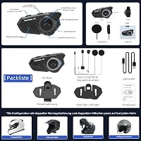 WAYXIN T2 Motoros Bluetooth Headset - 300m Hatótávolságú Sisak Kommunikációs Rendszer, Vízálló, Kihangosító Hívás, Hangvezérlés, 15 Órás Üze 9