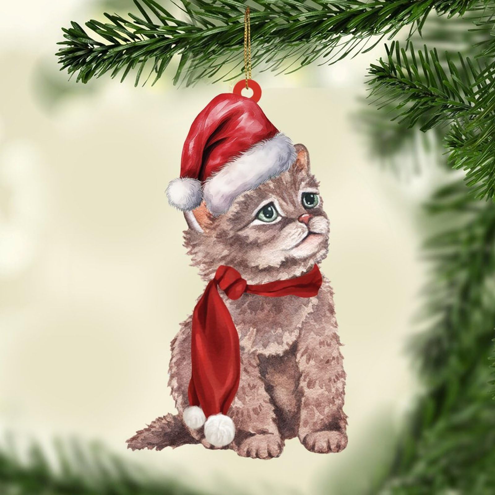 Natale Cane Gatto Cappello da Babbo Natale con Sciarpa e Fiocco di Neve Papillon Collare e