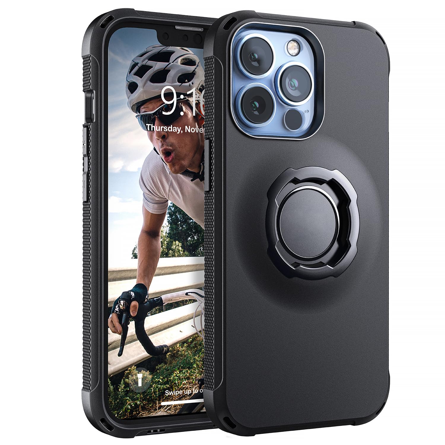 Photo 1 of xsdtech Lock Protective Case for iPhone 13 Pro Black