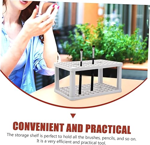 Miniatura 8 de Soporte para bolígrafo de 72 agujeros, organizador de brochas de pintura, secador, almacenamiento de brochas de pintura, estante de secado