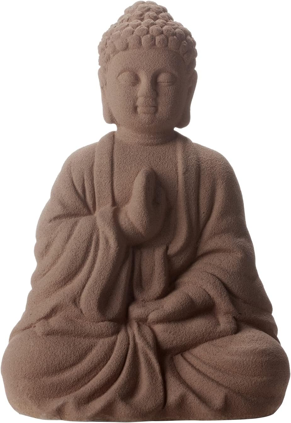 drôle-statue-jardin-zen-sympa-gros-chat-pierre-grise