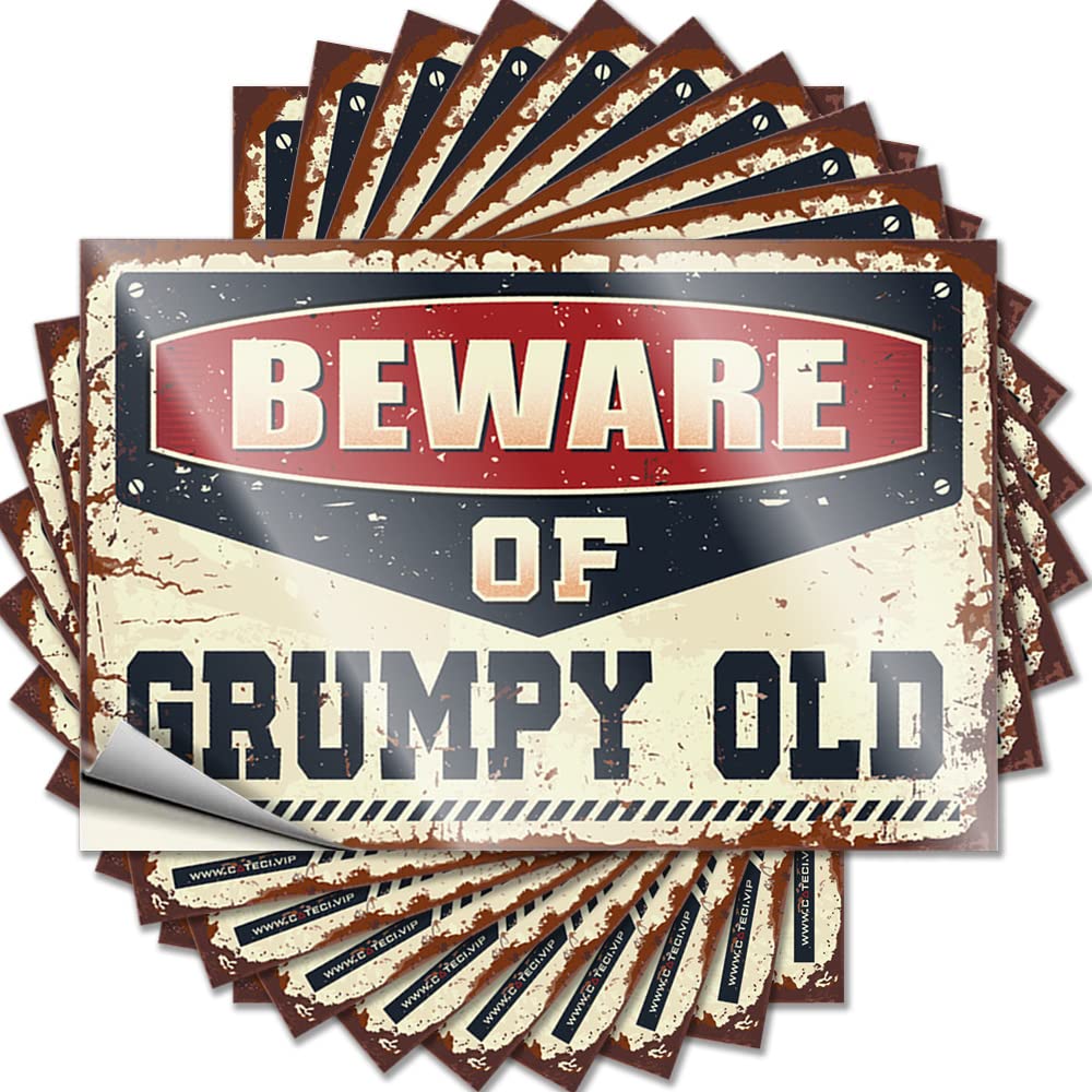 Fzfn Girls Colour Space Room Decor Tattoo - Cheap Billiards Water Beware Of Grumpy Old(8X12cm)