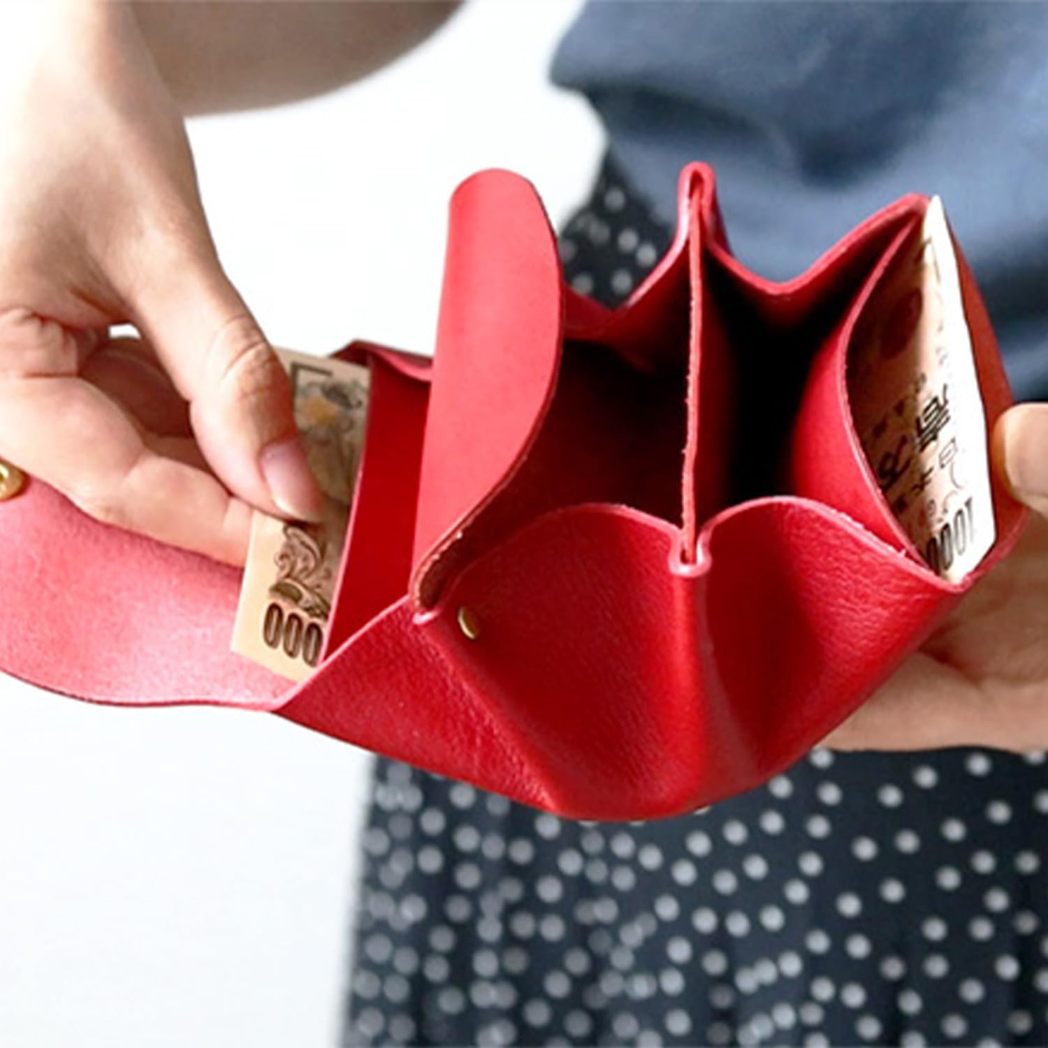 [ポルコロッソ] お札が折れないミニ財布 レディース コンパクト 小さい [sokunou]