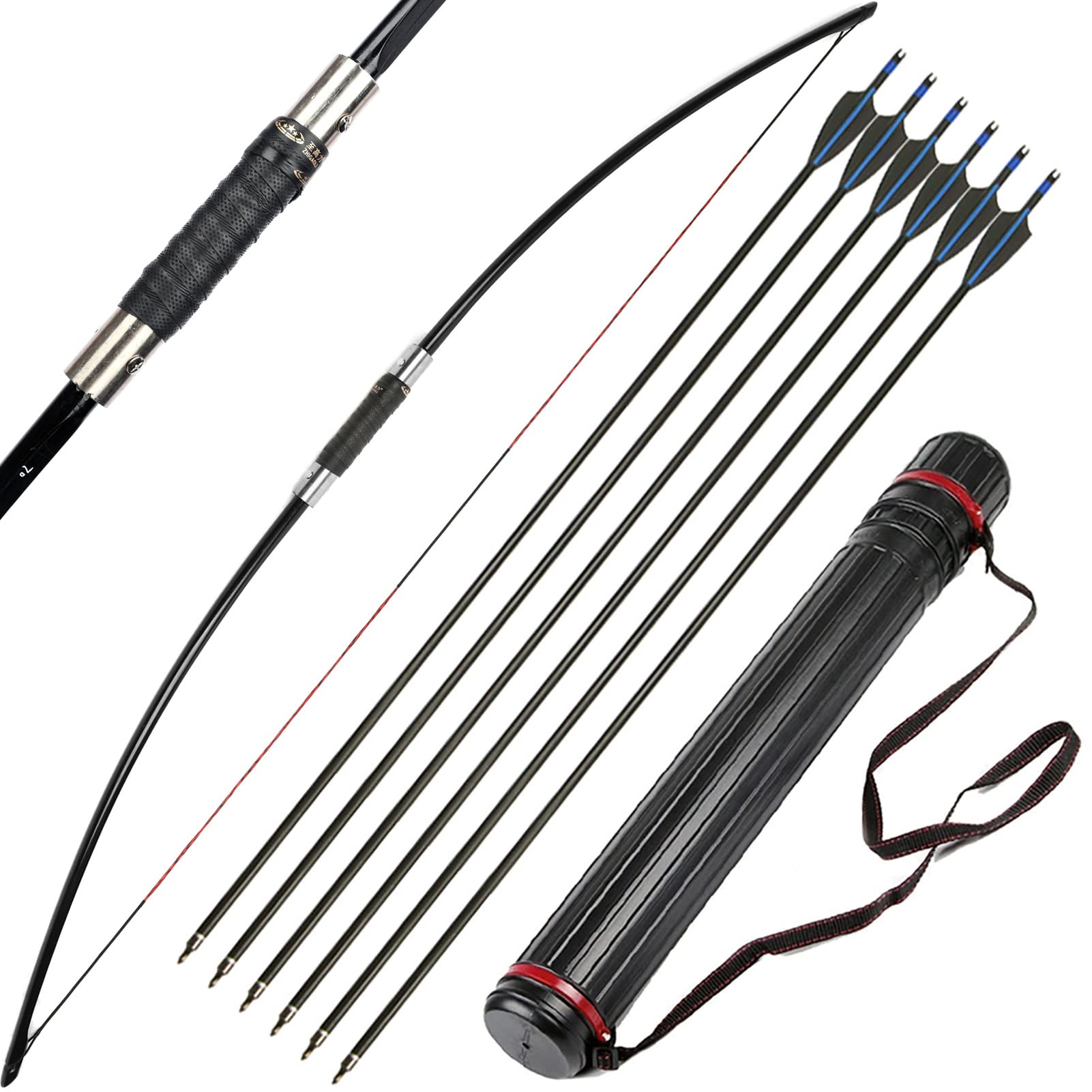 Amazon.co.jp: ZSHJGJR 弓道 弓 和弓 洋弓 25～120ポンド 164cm