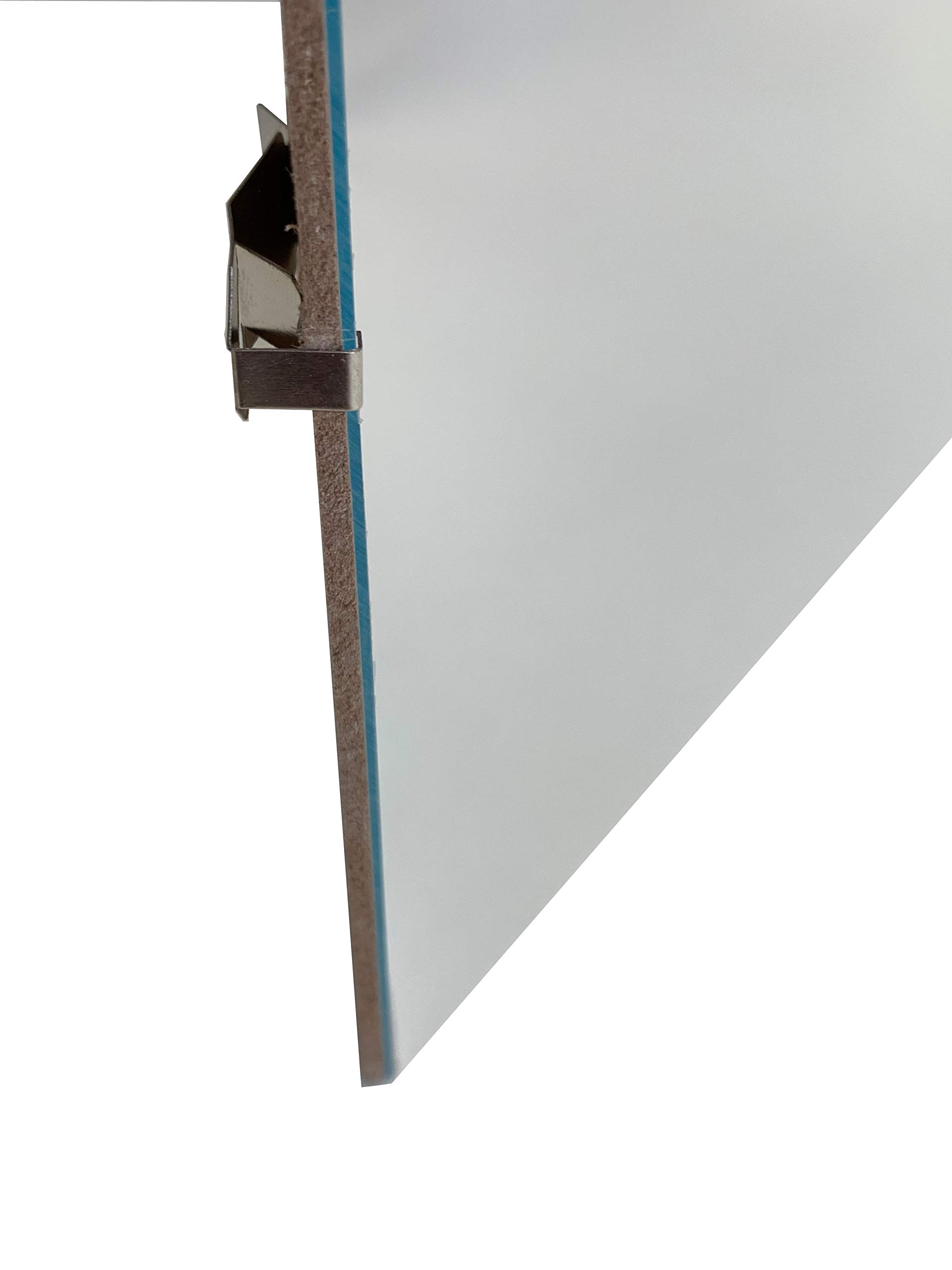 Online-GalleryKing - Bestellless fotolijst clipframe fotodrager 61 x 26 cm frameloze fotohouder randloos van antireflecterend glas en MDF-achterwand