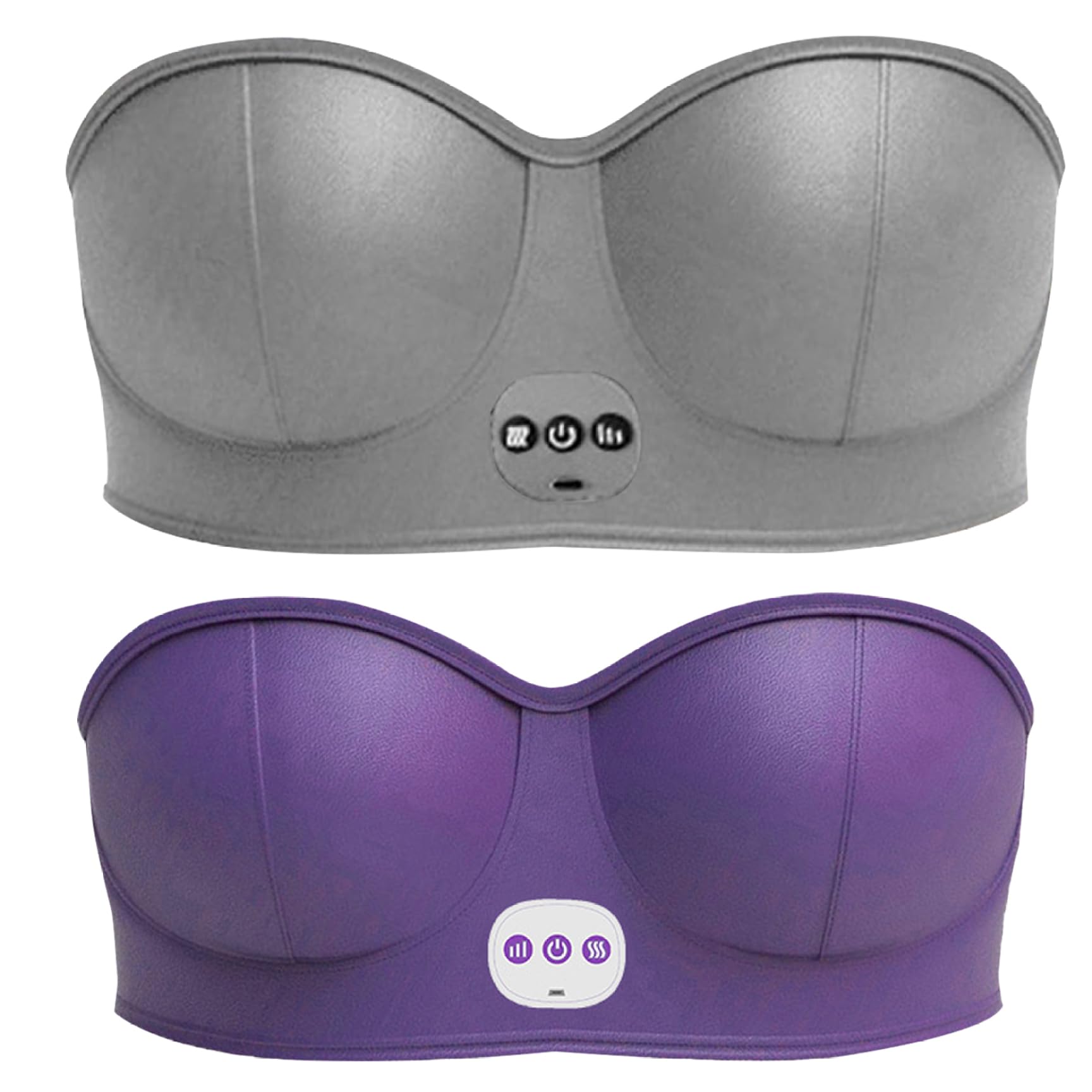 Masseur mammaire USB Masseur de mammaire électrique sans fil 3 Réglage des engrenages Machine de massage confortable de vibration intelligente pour façonner la belle poitrine anti-poitrine viole