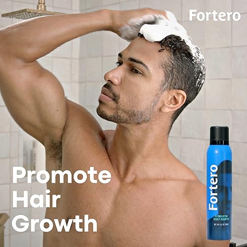 Miniatura 4 de Fortero Champú de ácido carbónico, promueve el crecimiento del cabello saludable, más abundante y grueso para hombres, champú para cabello