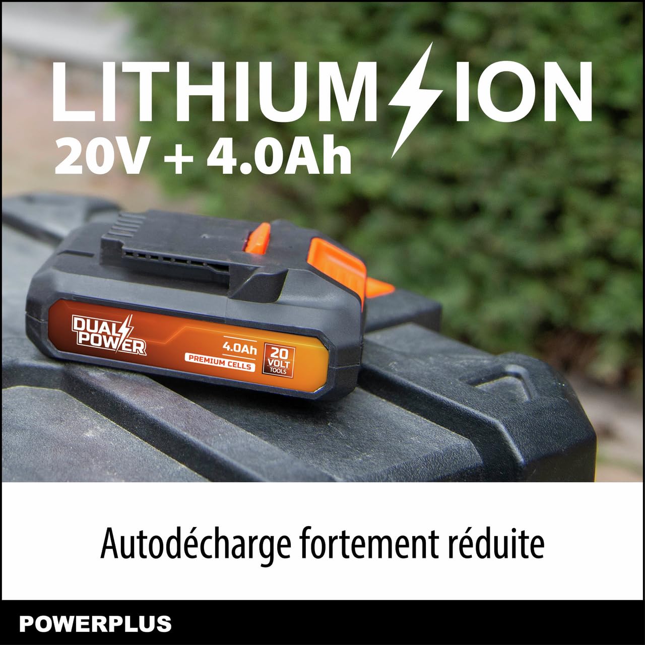 Batterie Powerplus Dual Power 4,0 Ah de 20 V POWDP9024 - pour Outils de Bricolage sans Fil de 20 V - LED d'Indication de Puissance - Plateforme de Batterie