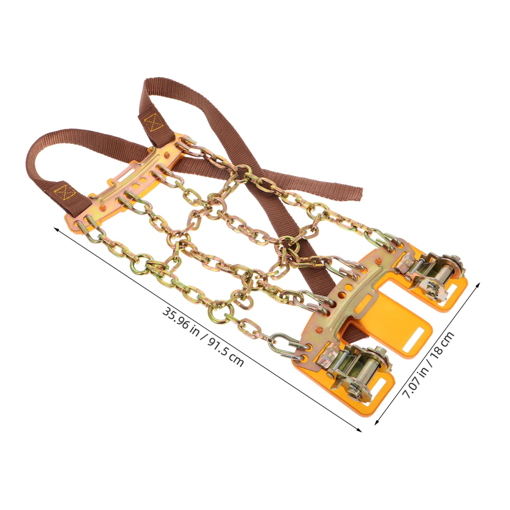 FUNOMOCYA Pickup Truck Tire Chains Skid Traction Chain Ice Studs for Winter Driving (tire Width 165-205mm)