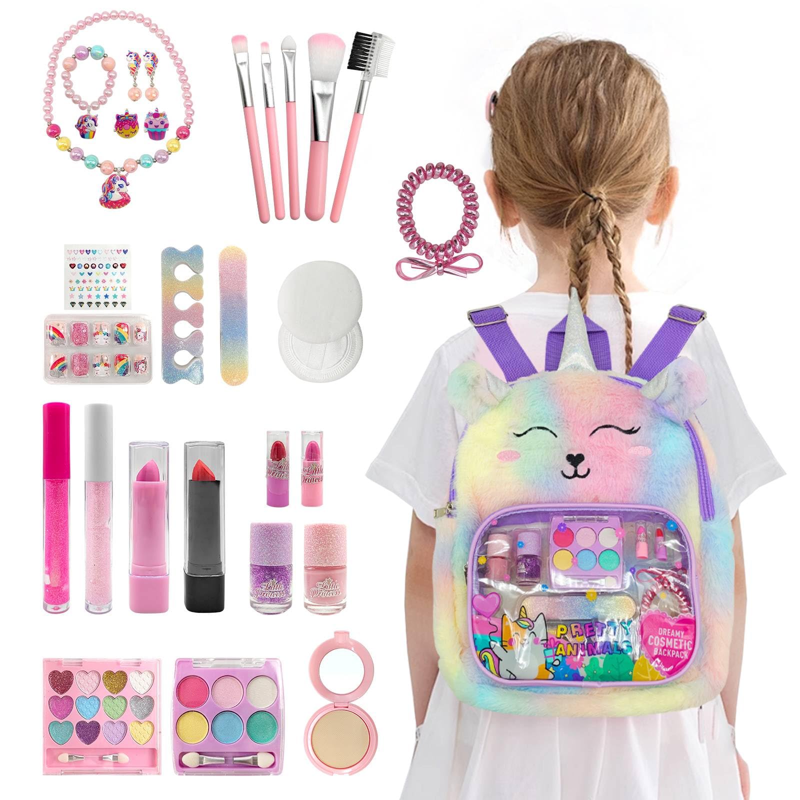 Amazon | Aifieegoメイクセット女の子 子ども 無添加 おもちゃ