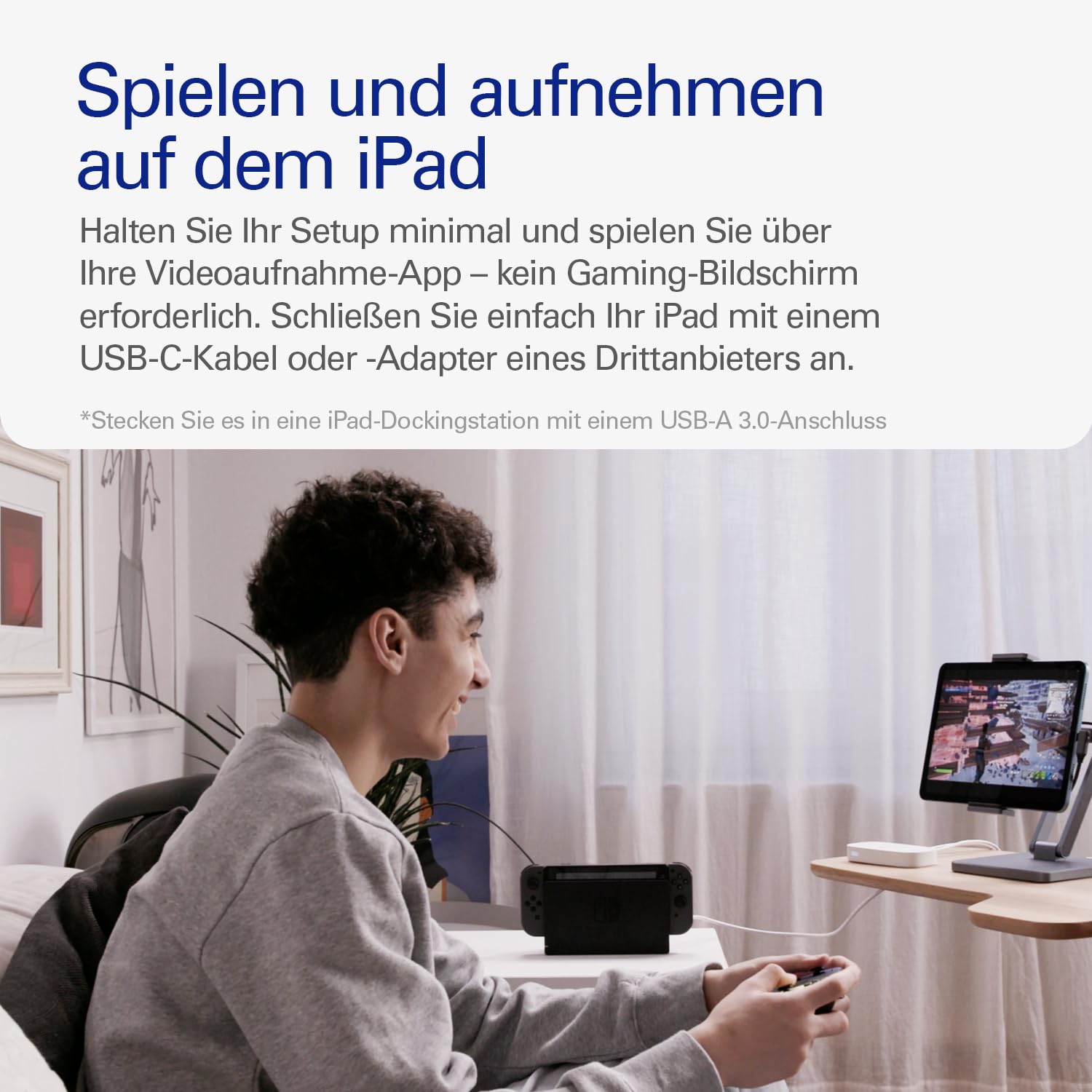 Elgato Game Capture Neo - Portable USB-Capture Card 4K60 HDR Passthrough, 1080p60 Videoaufnahme - Für PS5/Xbox|Nintendo Switch 2|iPhone - In OBS, Quicktime etc. - Plug & Play, Laptop|PC|Mac|iPad