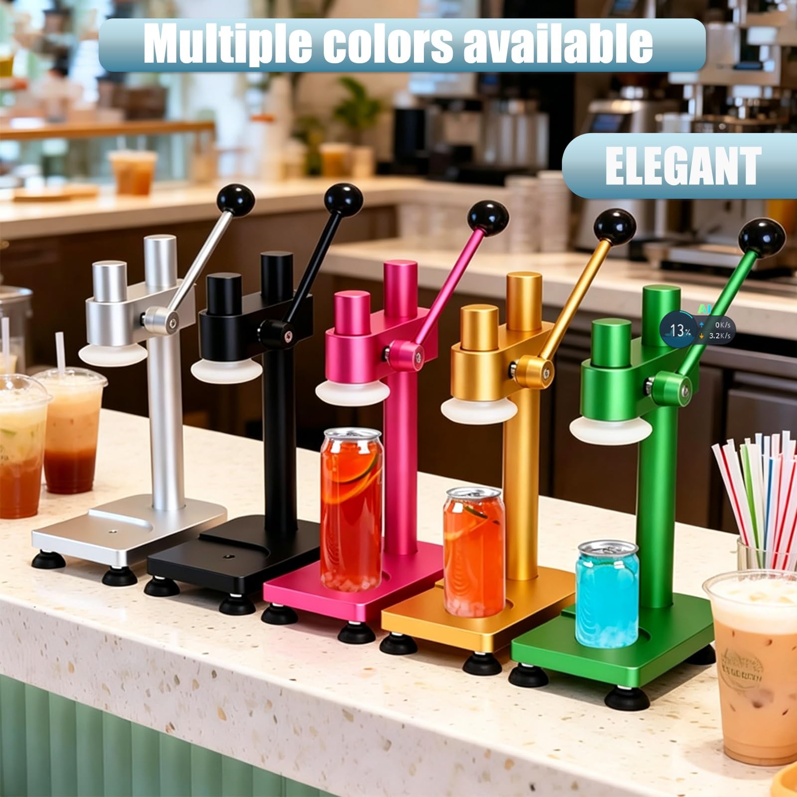 Máquina selladora manual de latas, para tarros de 55 mm de diámetro