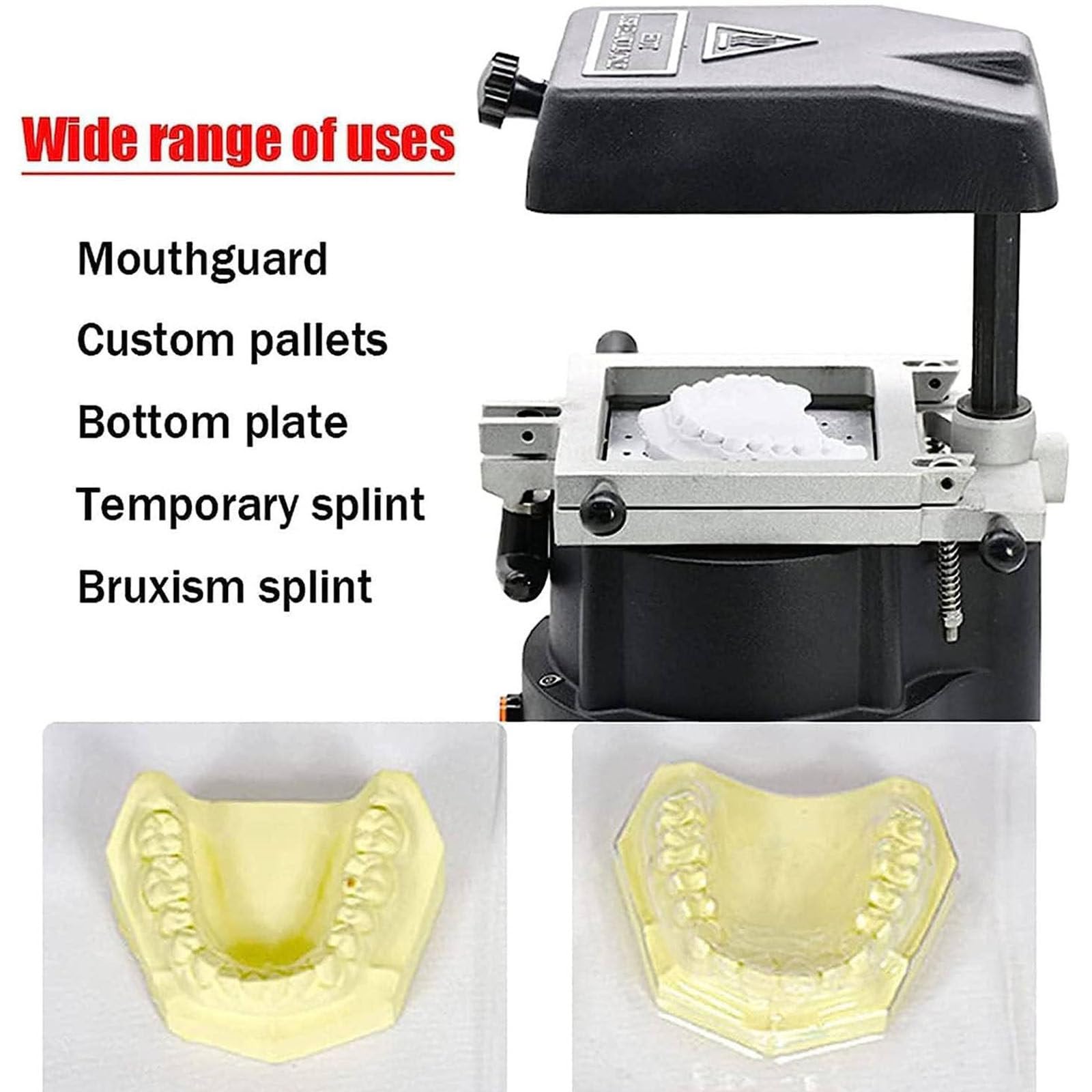 Vakuumformmaschine, Dental-Vakuumformmaschine, Thermoform-Laborausrüstung, 1200 W, verstärkte Adsorption – Labor-Vakuumform-DIY-Prothesen-Set