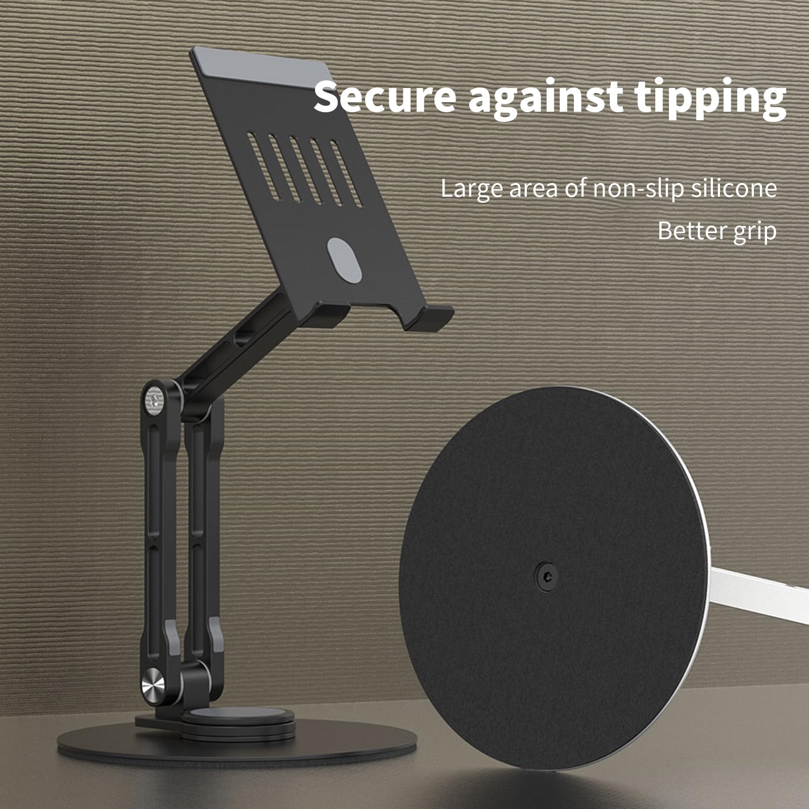 Soporte para teléfono móvil, soporte plegable para tableta, soporte de teléfono de escritorio, a prueba de golpes, 3 ejes, soporte giratorio de 360 grados, soporte para tableta plegable