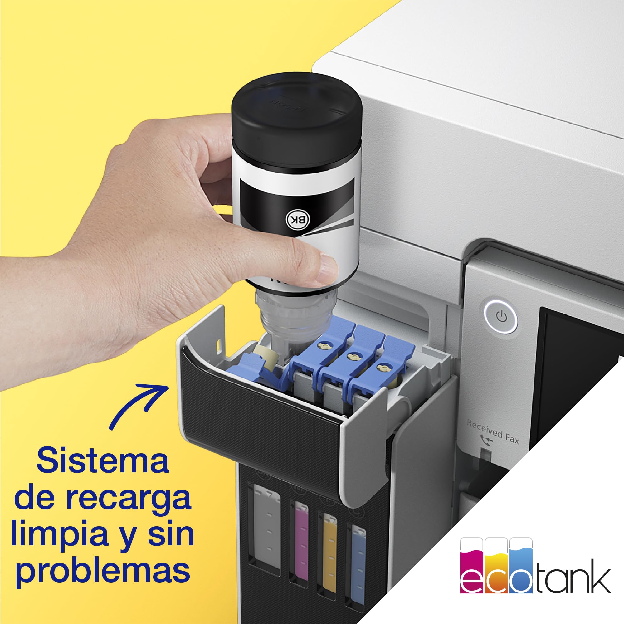 Epson EcoTank Pro ET-16685 Impresora de Depósito de Tinta | Impresión de Gran Volumen | Wi-Fi | A3+ | Imprimir, Copiar, Escanear, Fax | Pantalla Táctil 10.9cm | ADF | Bandejas Alta Capacidad | PCL