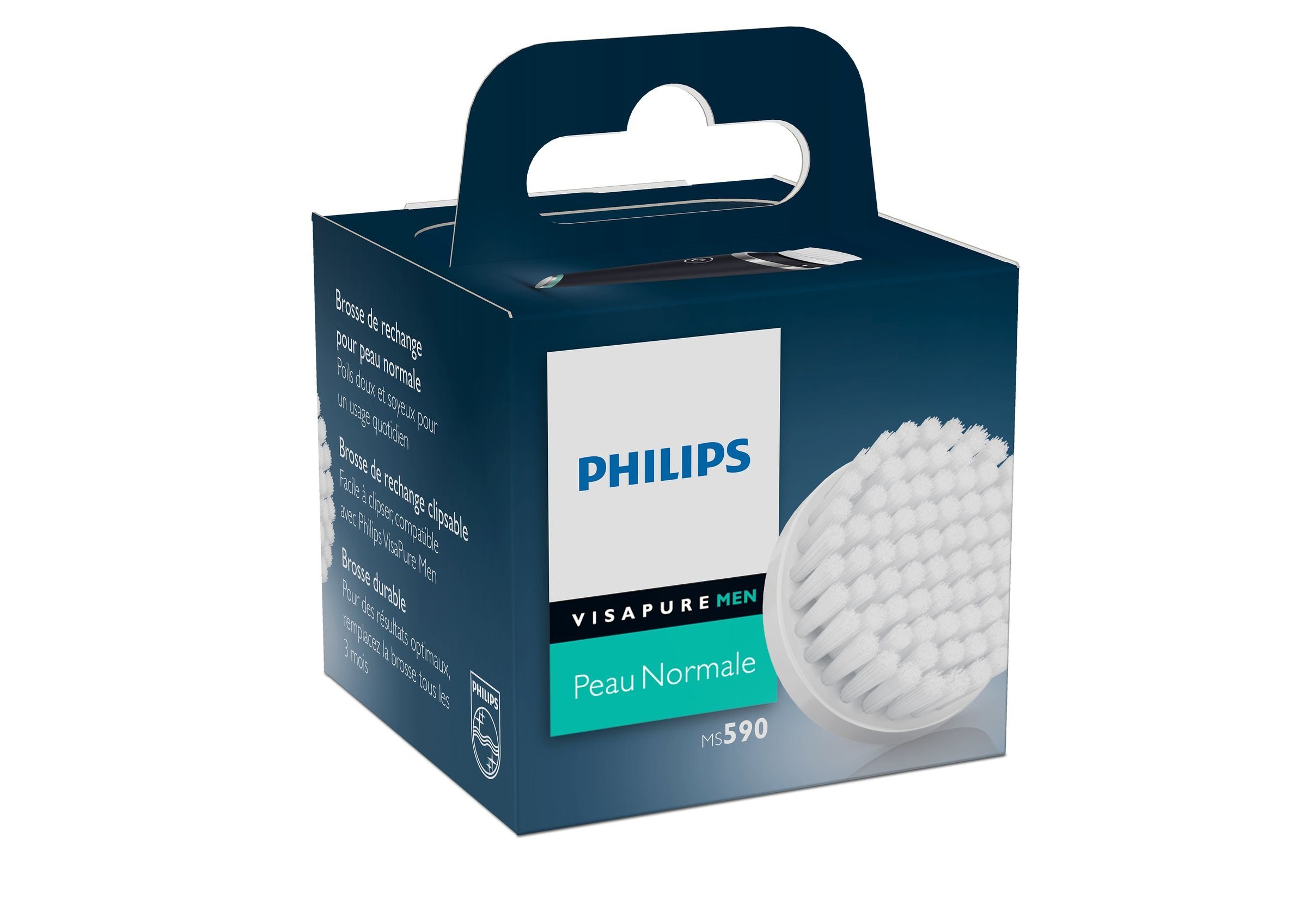 Philips Mens Visa Pure Facial Cleansing Brush (White_Free Size