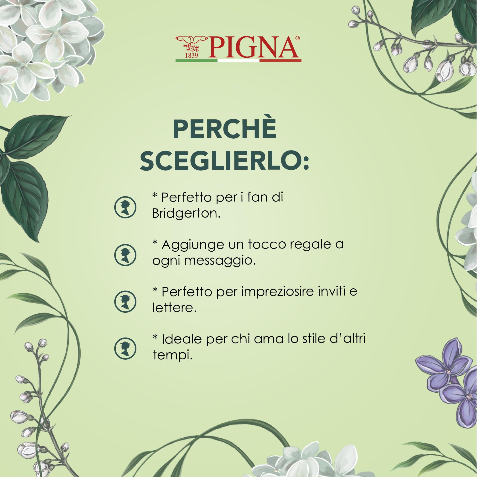 Pigna x Bridgerton, Kit für Siegellack, Stempelset mit Löffel und Wachs