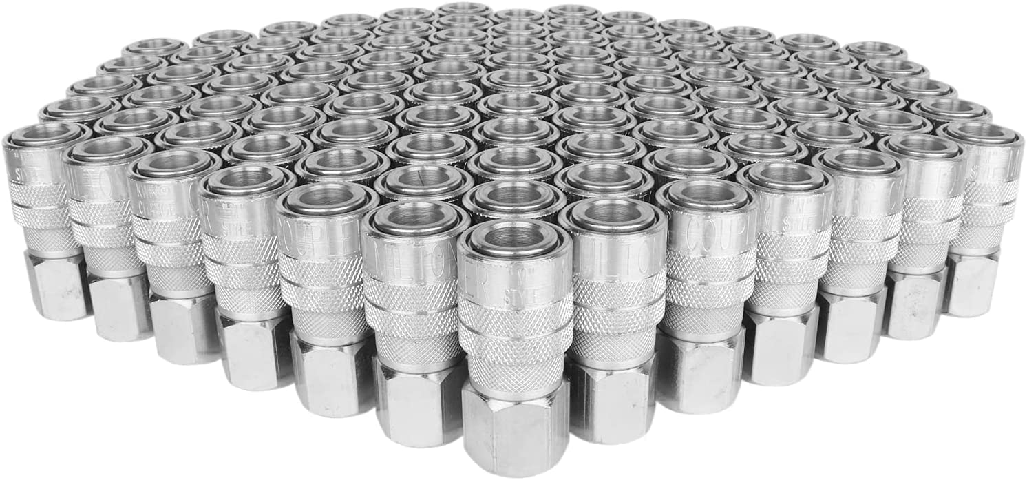 Milton 718STBK 3/8" Steel M-Style Coupler, Female