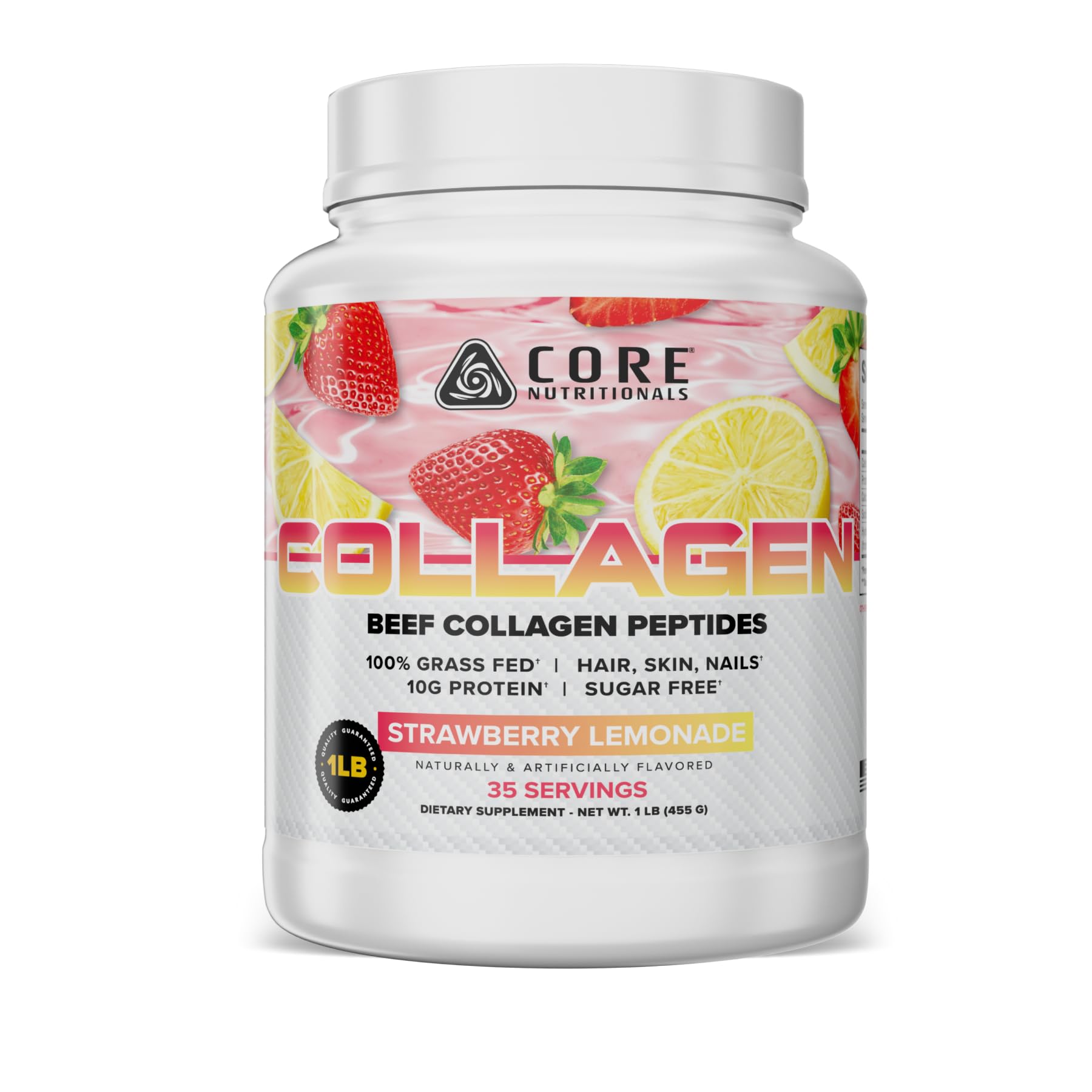 Core Nutritionals Collagen Peptides, Strawberry Lemonade, 1 Pound